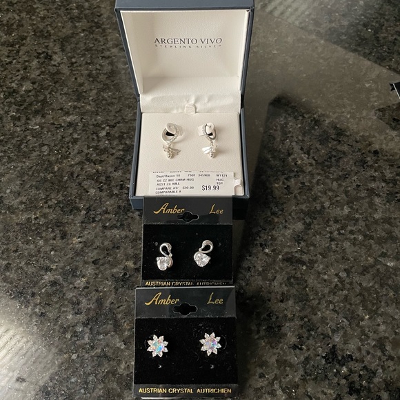 Argento Vivo & Amber Lee Earings - NWT, purchased but never worn - Picture 1 of 1